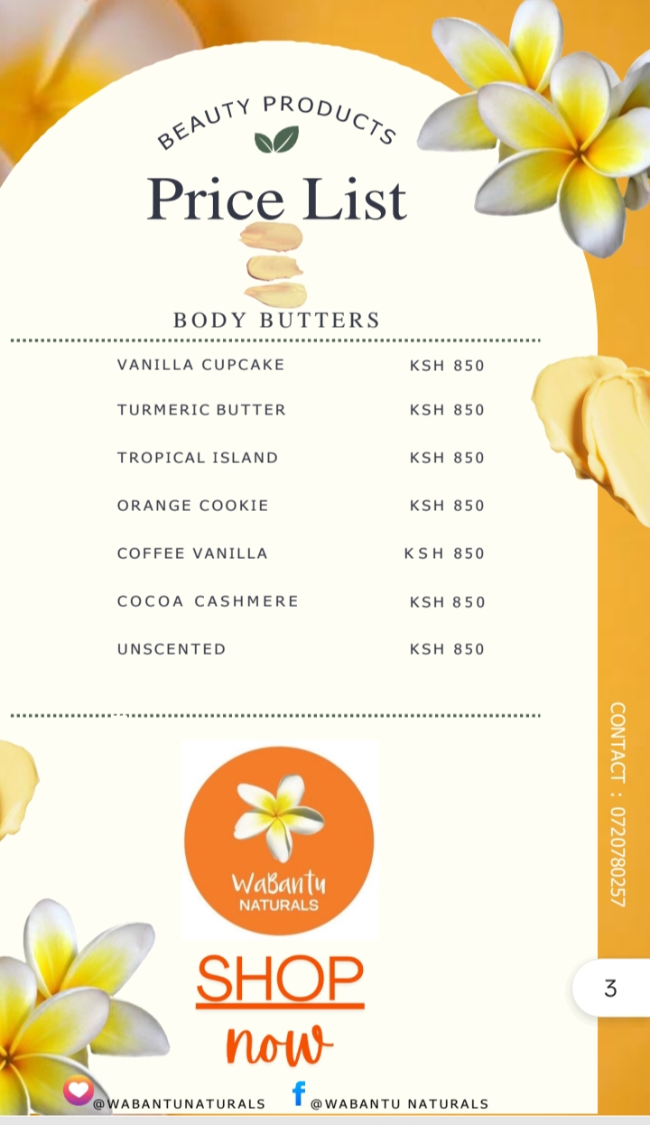 Butter Price List