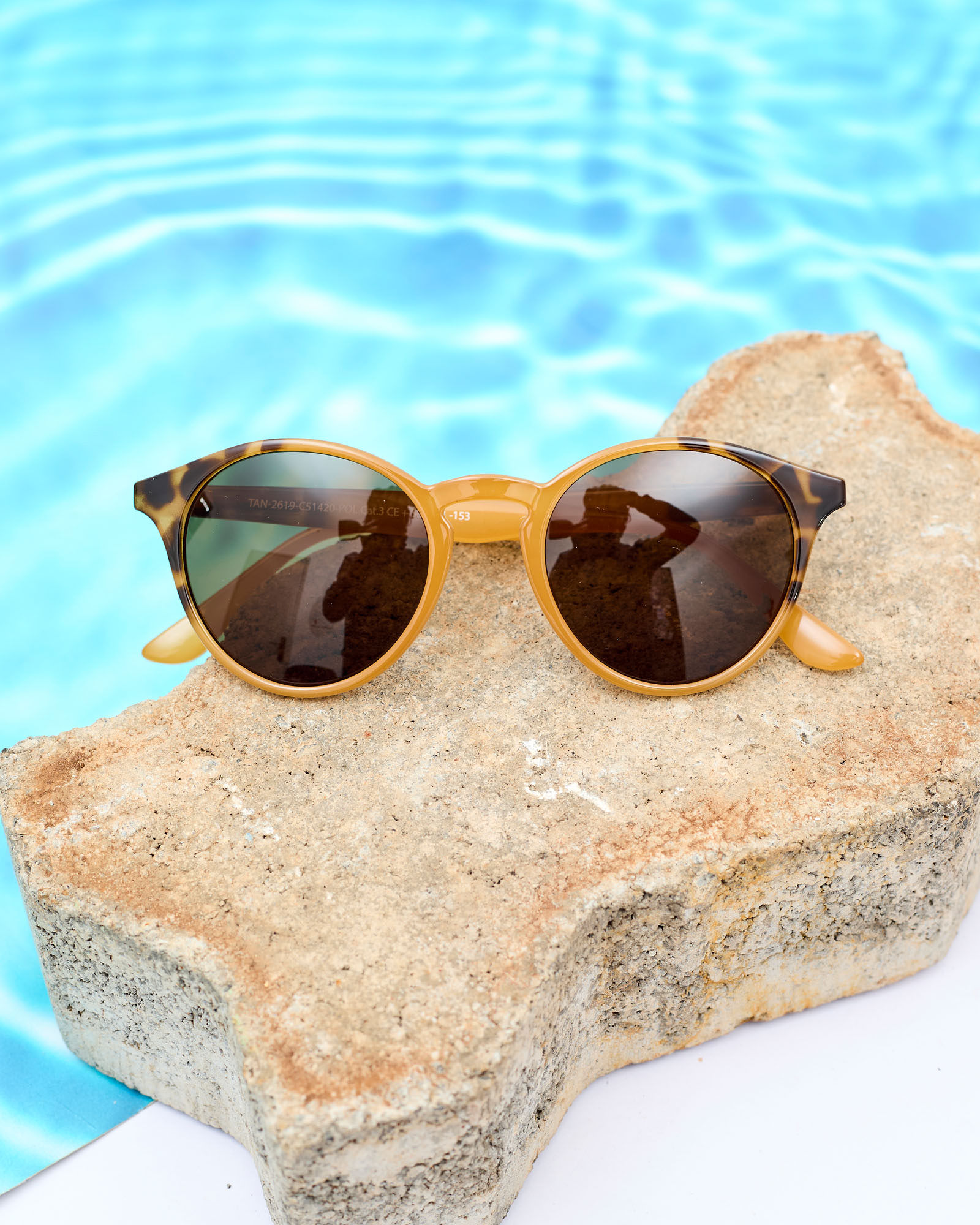 WARIDI CARAMEL SUNGLASSES